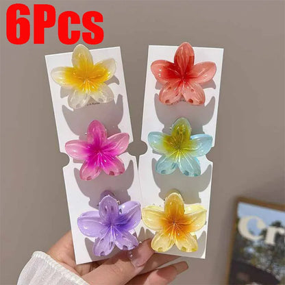 Hawaiian Mini Flower Hair Clips