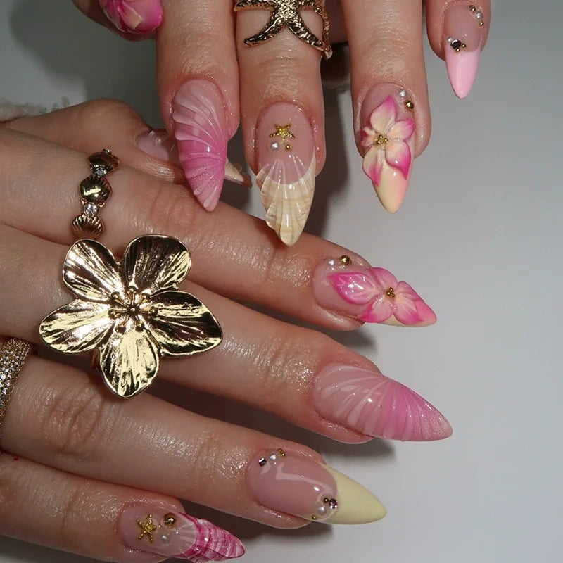 Flora Ballet Press-On Nails