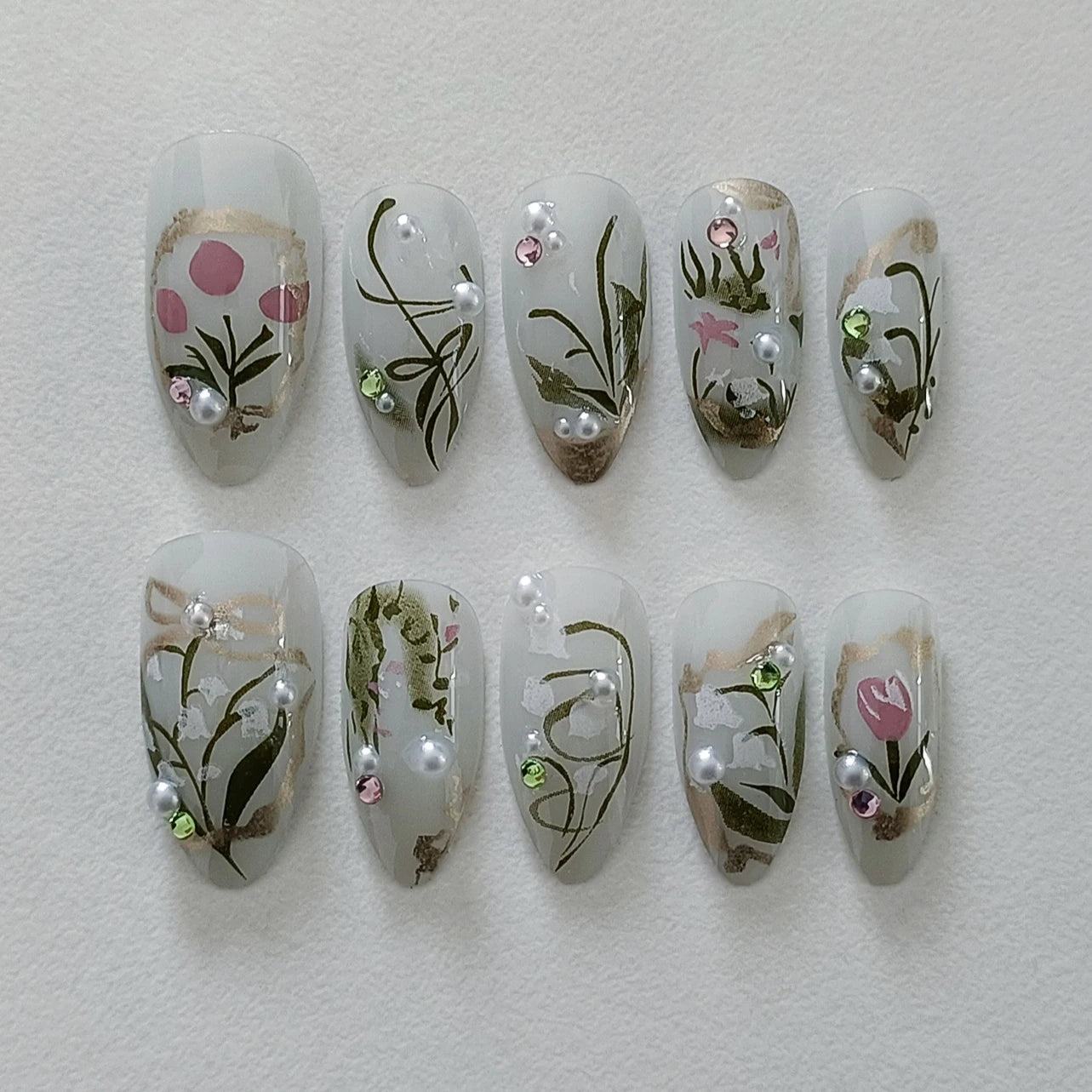Flora Ballet Press-On Nails