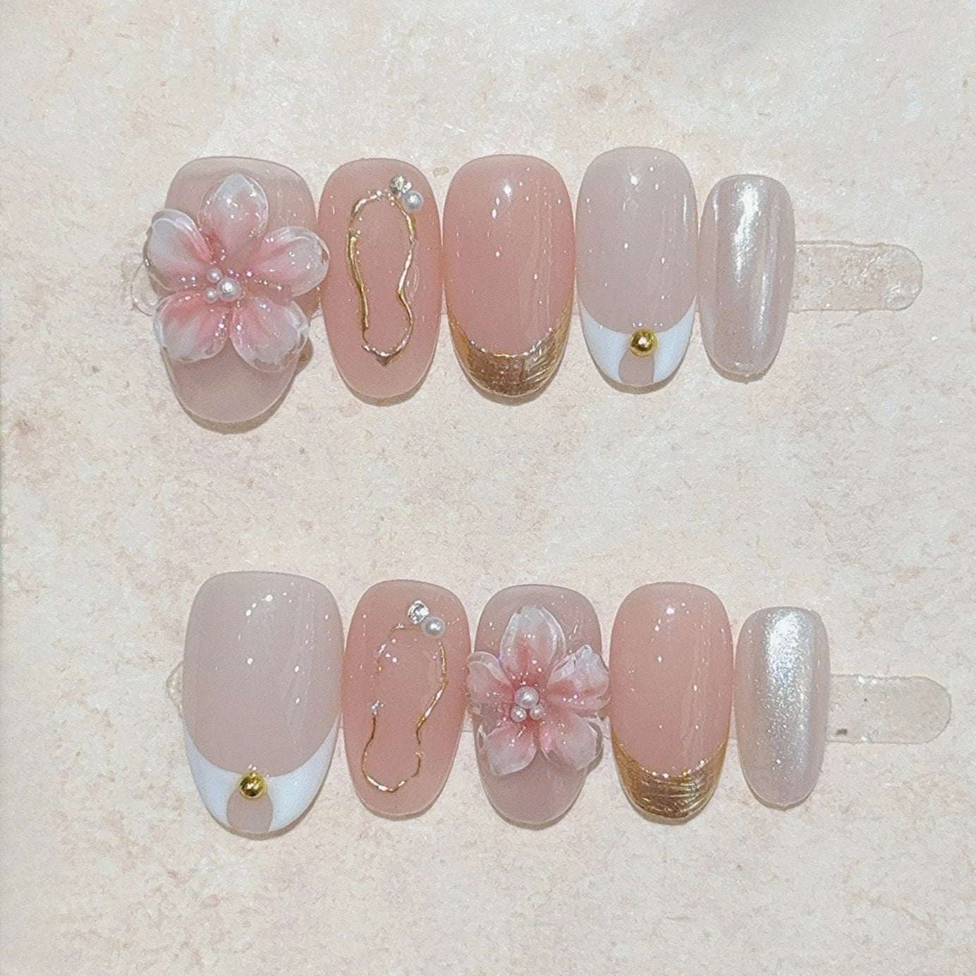 Bloom Ballet Cat-Eye Nails