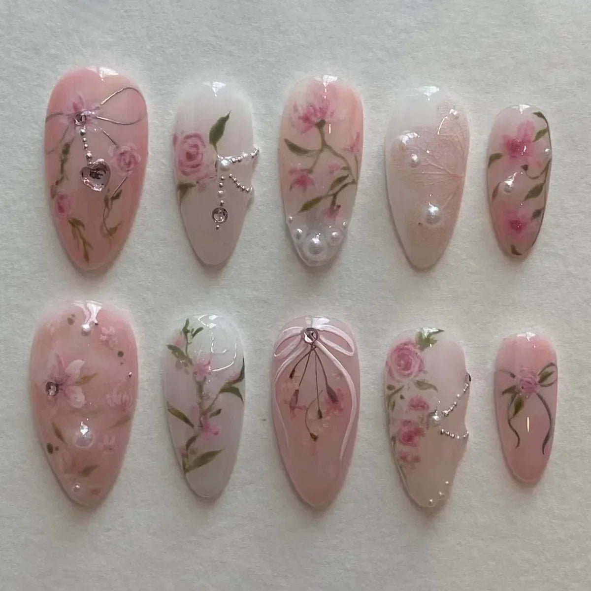 Flora Ballet Press-On Nails