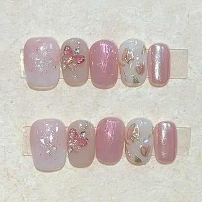 Bloom Ballet Cat-Eye Nails