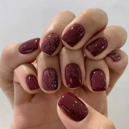 Crimson Chic Nails
