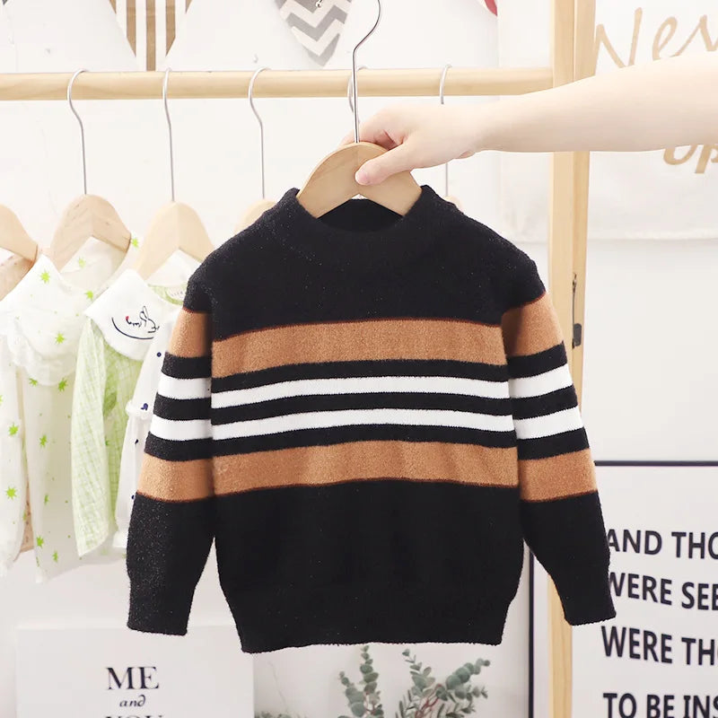 2-6years kids  StripeCharm Knit Sweater