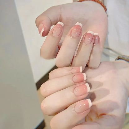 Rosé French Handmade Nails