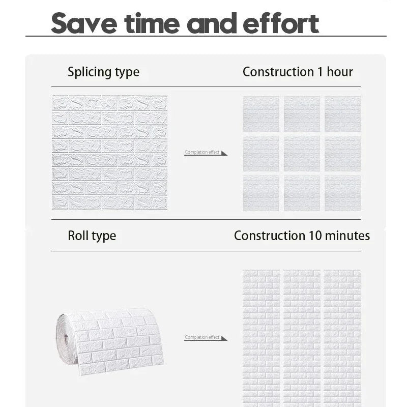 Brick Charm 3D Wallpaper