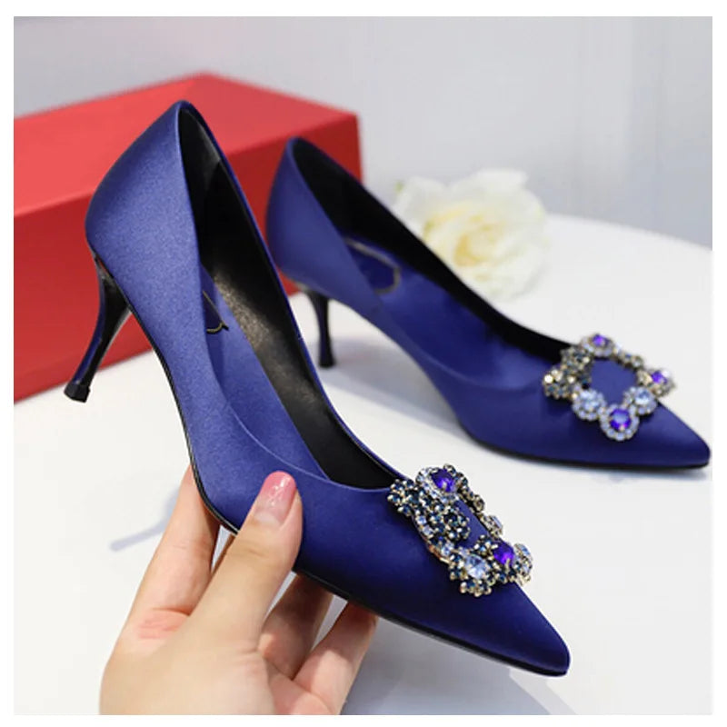 Lunaria Silk Heels