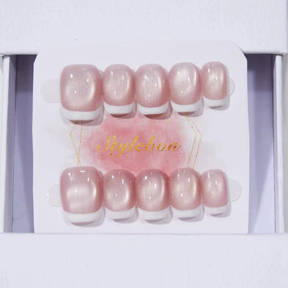 Rosé French Handmade Nails