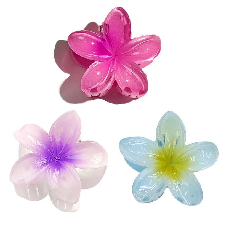 Hawaiian Mini Flower Hair Clips