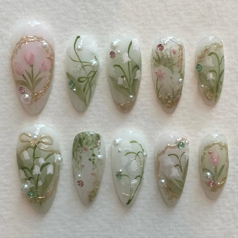 Flora Ballet Press-On Nails