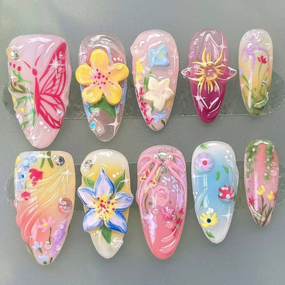 Flora Ballet Press-On Nails