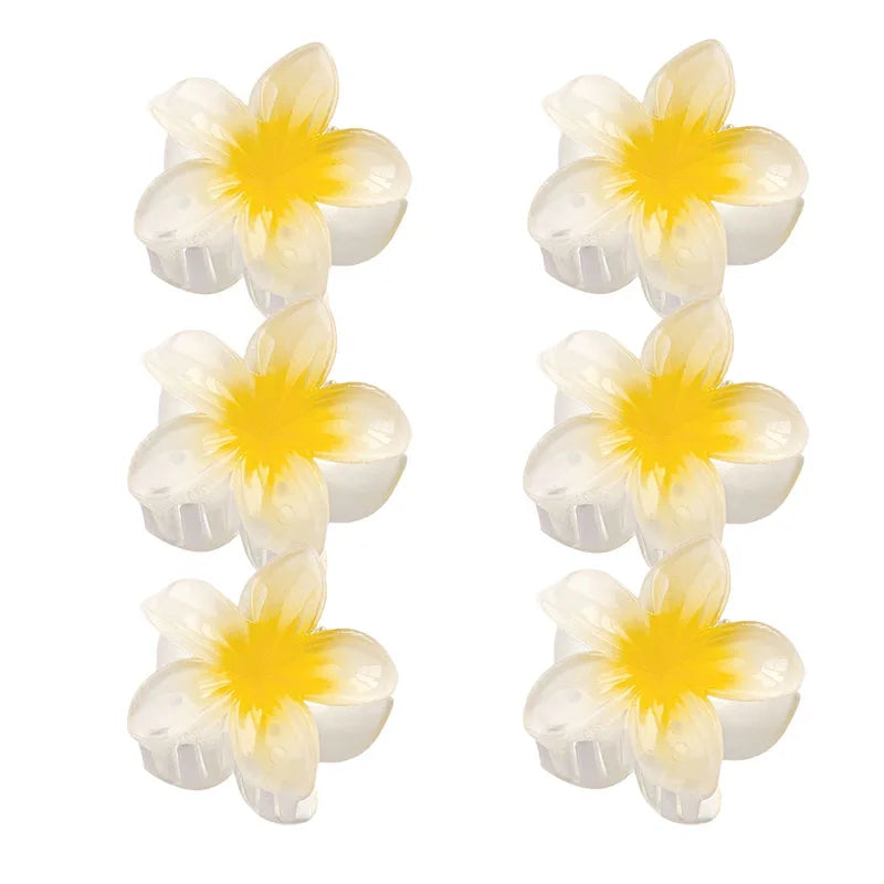Hawaiian Mini Flower Hair Clips