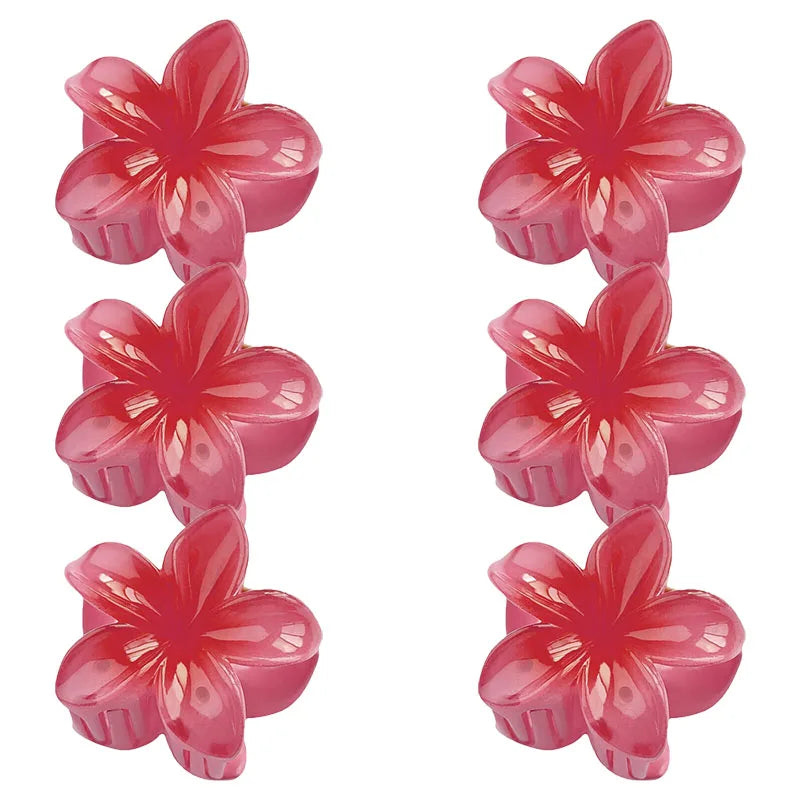 Hawaiian Mini Flower Hair Clips