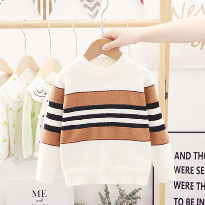 2-6years kids  StripeCharm Knit Sweater