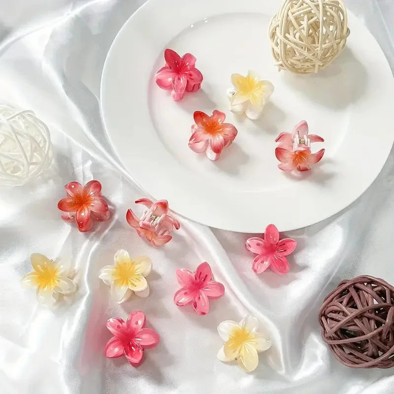 Hawaiian Mini Flower Hair Clips