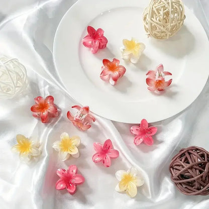 Hawaiian Mini Flower Hair Clips