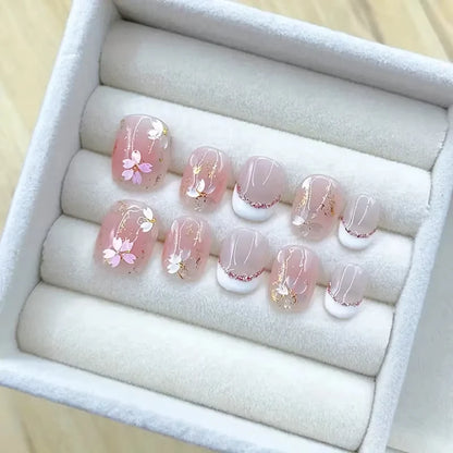 Rosé French Handmade Nails