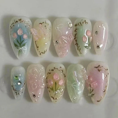 Flora Ballet Press-On Nails