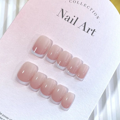 Rosé French Handmade Nails