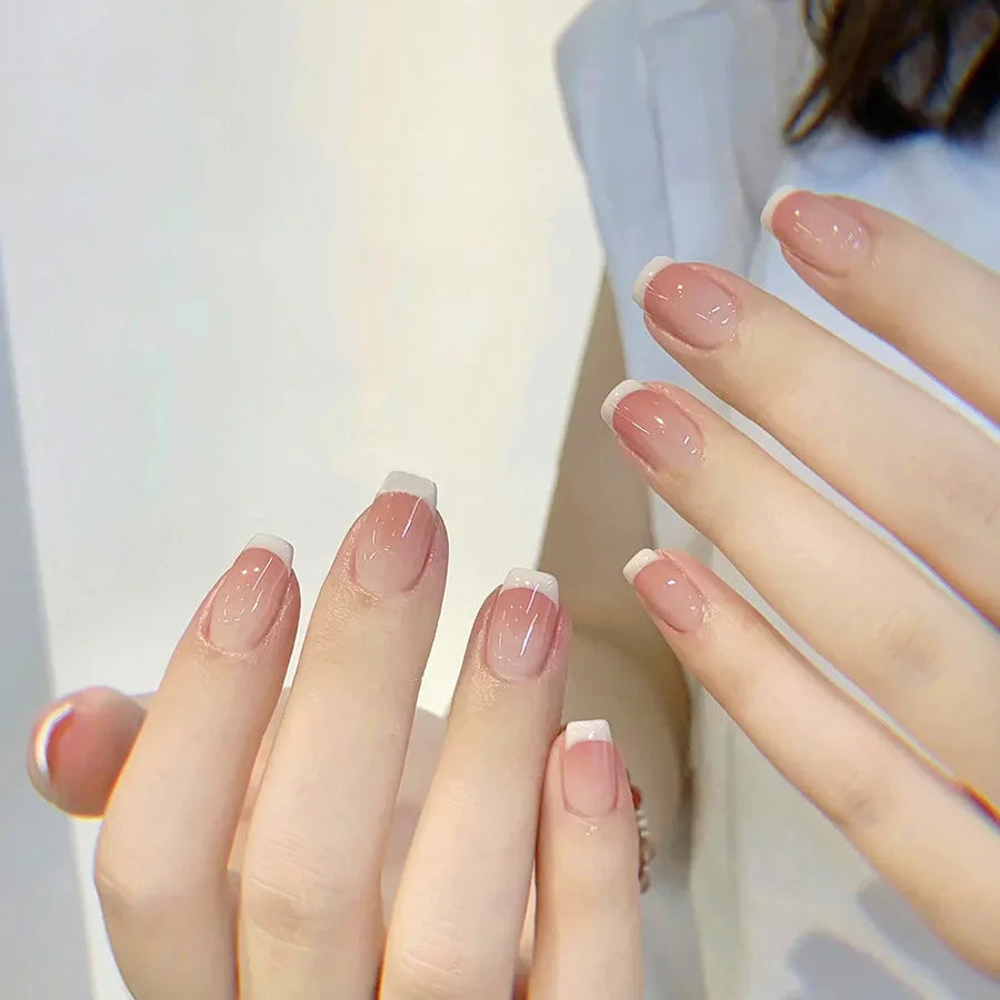 Rosé French Handmade Nails