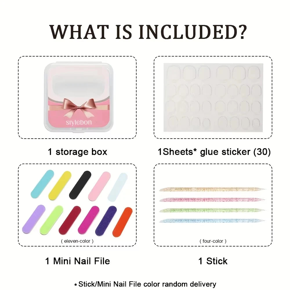 Rosé French Handmade Nails